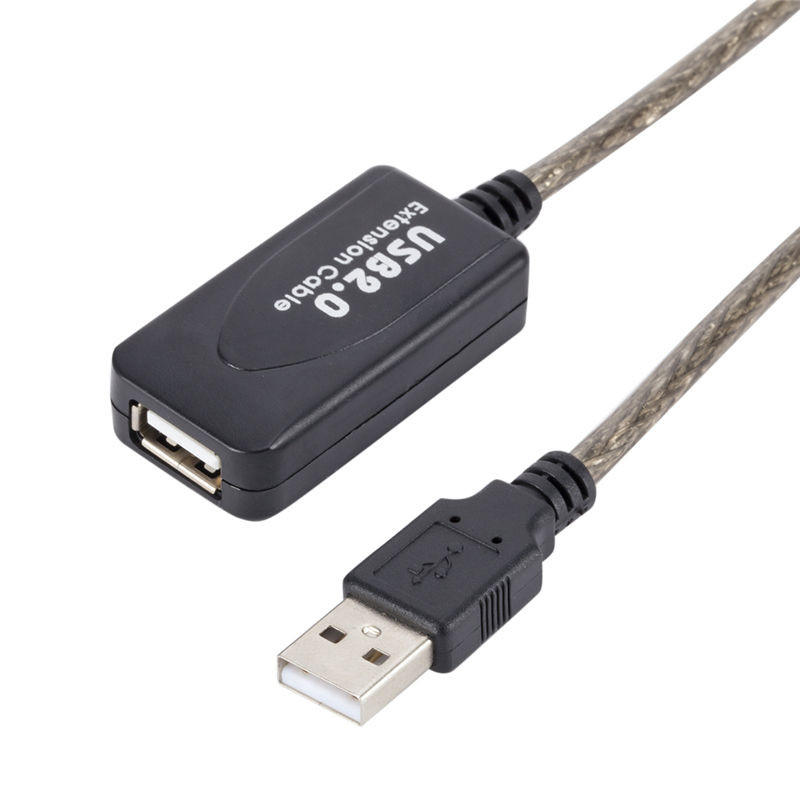 کابل افزایش طول 2.0 USB شارک مدل +CHIPSET طول 10 متر 