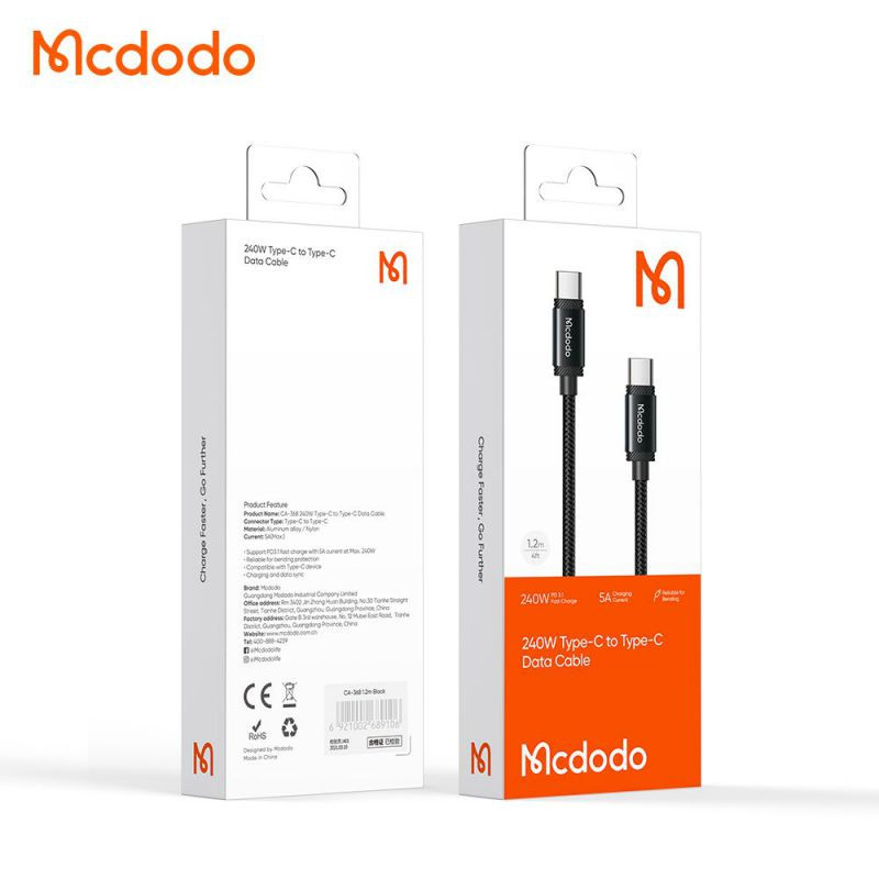 کابل USB-C مک دودو مدل CA-3680 طول 1.2 متر