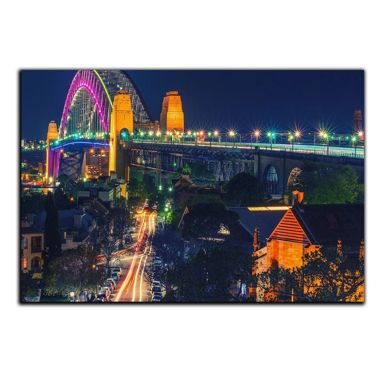 تابلو شاسی بکلیت طرح منظره شهر در شب مدل SH-357