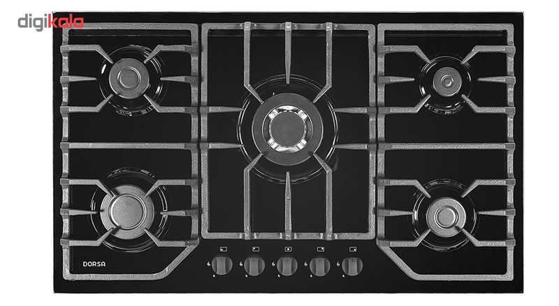 اجاق گاز صفحه ای درسا مدل هامون پنج شعله