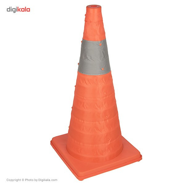 مخروط حلقه دار ترافیکی مدل تاشو 63 سانتی‌متری