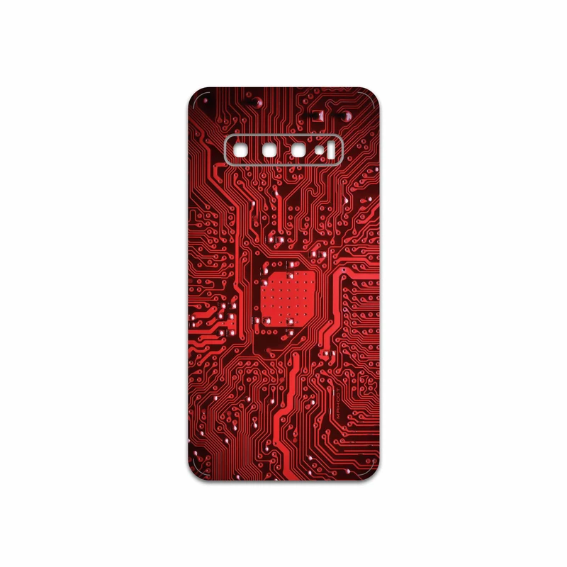 برچسب پوششی ماهوت مدل Red Printed Circuit Board مناسب برای گوشی موبایل سامسونگ Galaxy S10
