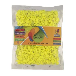 سنگ رنگی فسفری سایز 2 گلباران سبز بسته 200 گرمی
