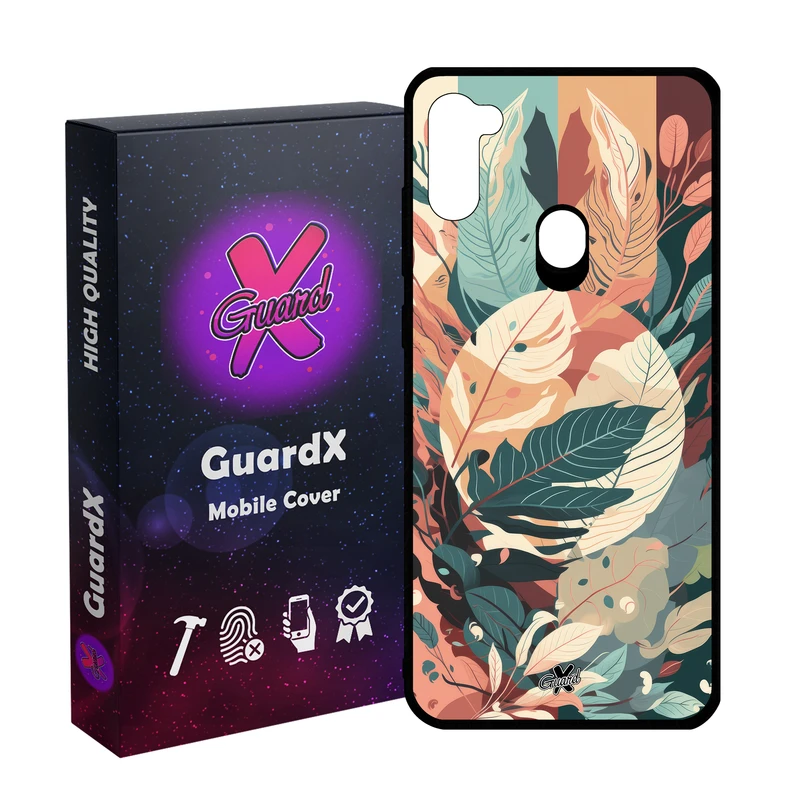 کاور گارد ایکس طرح برگ مدل Glass10657 مناسب برای گوشی موبایل سامسونگ Galaxy A11/M11