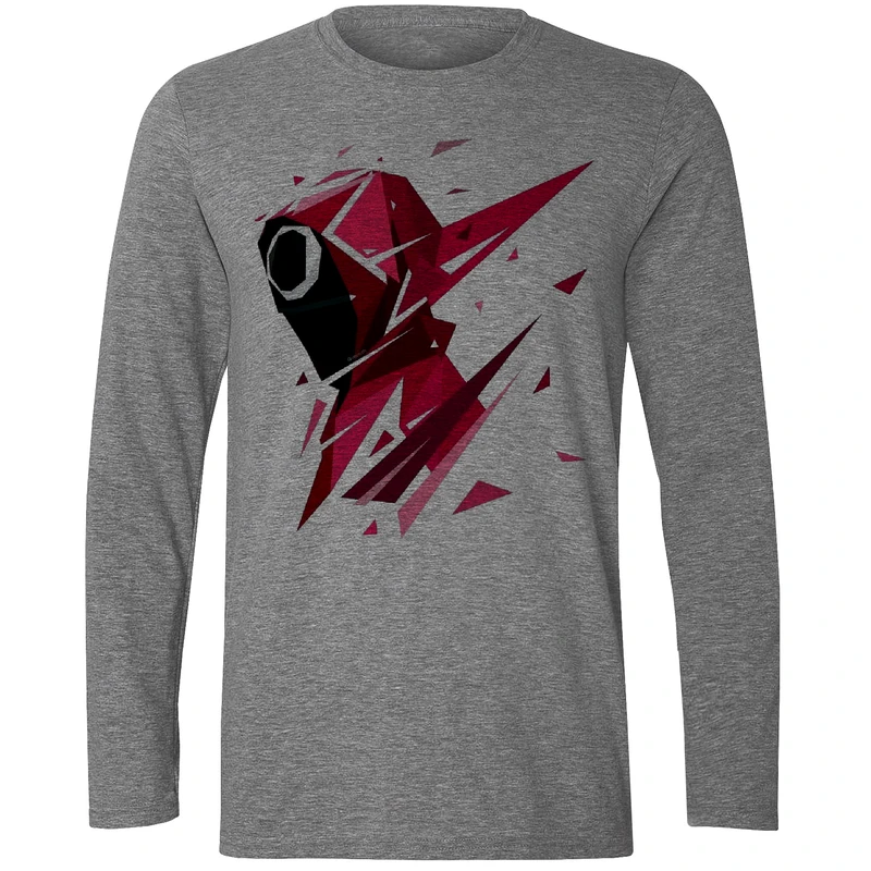 تی شرت آستین بلند مردانه مدل بازی مرکب W319