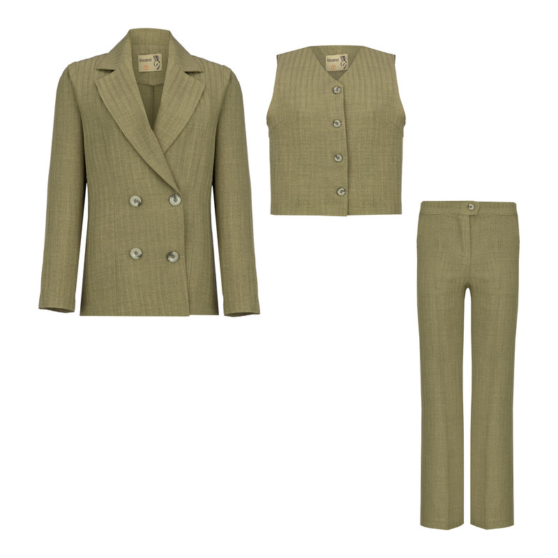 ست 3 تکه لباس زنانه السانا مدل رامان کد 213510