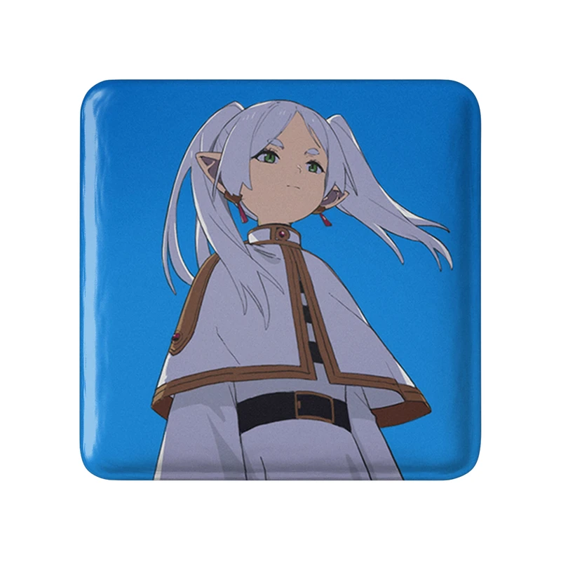 مگنت خندالو طرح انیمه فریرن (Frieren) مدل مربعی کد 33862