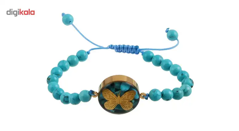 دستبند ورق طلا گالری الون طرح پروانه کد 198023