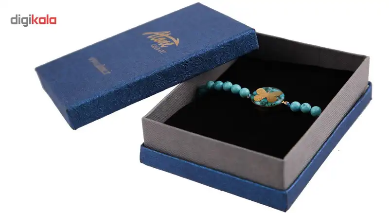 دستبند ورق طلا گالری الون طرح پروانه کد 198023