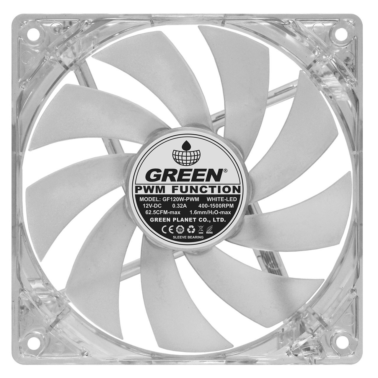 فن کیس گرین مدل GF120W-PWM