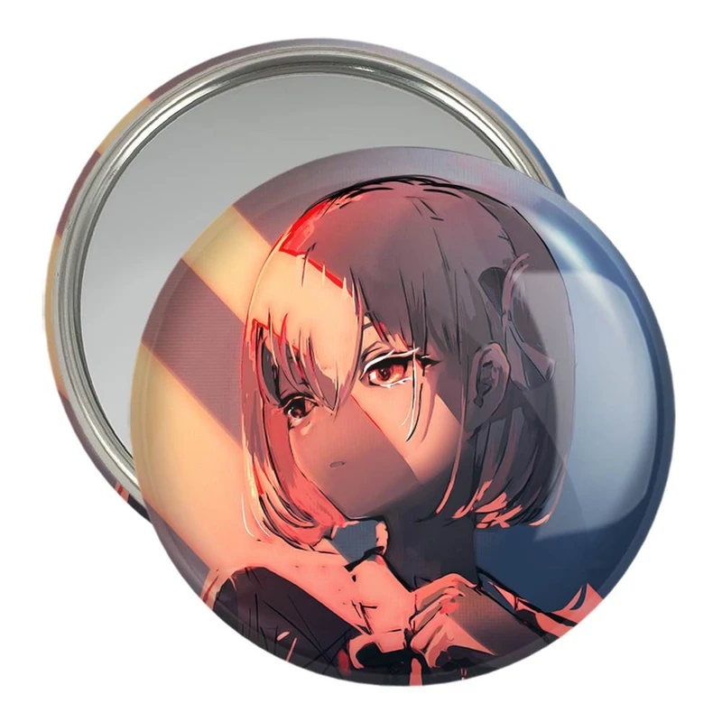 آینه جیبی خندالو مدل چیساتو انیمه لیکوریس ریکویل کد 23032