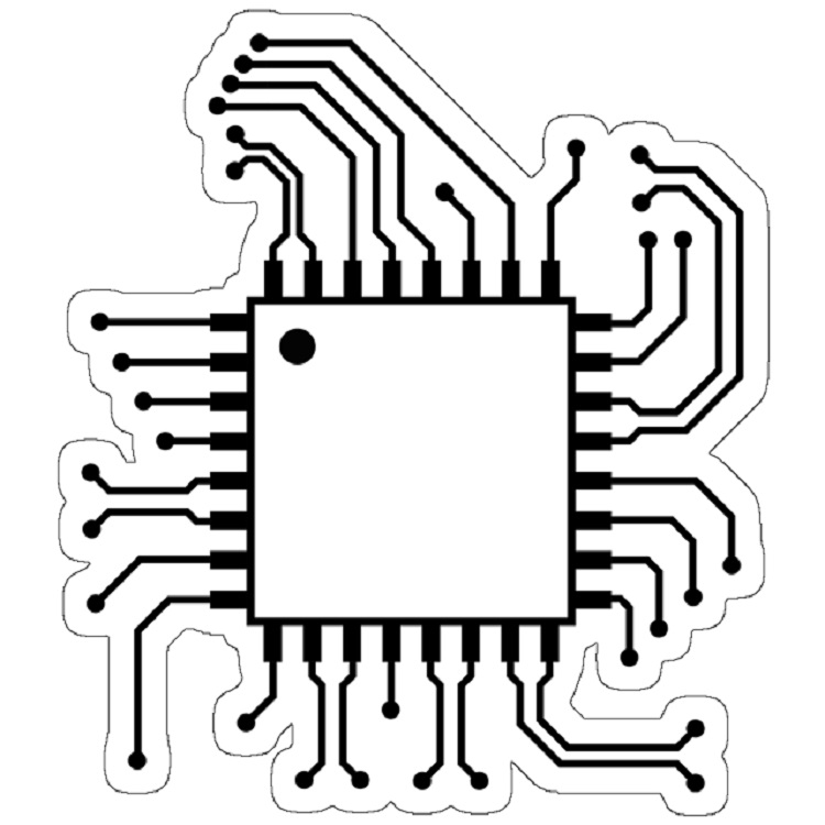 استیکر لپ تاپ مدل microcontroller electrical engineer