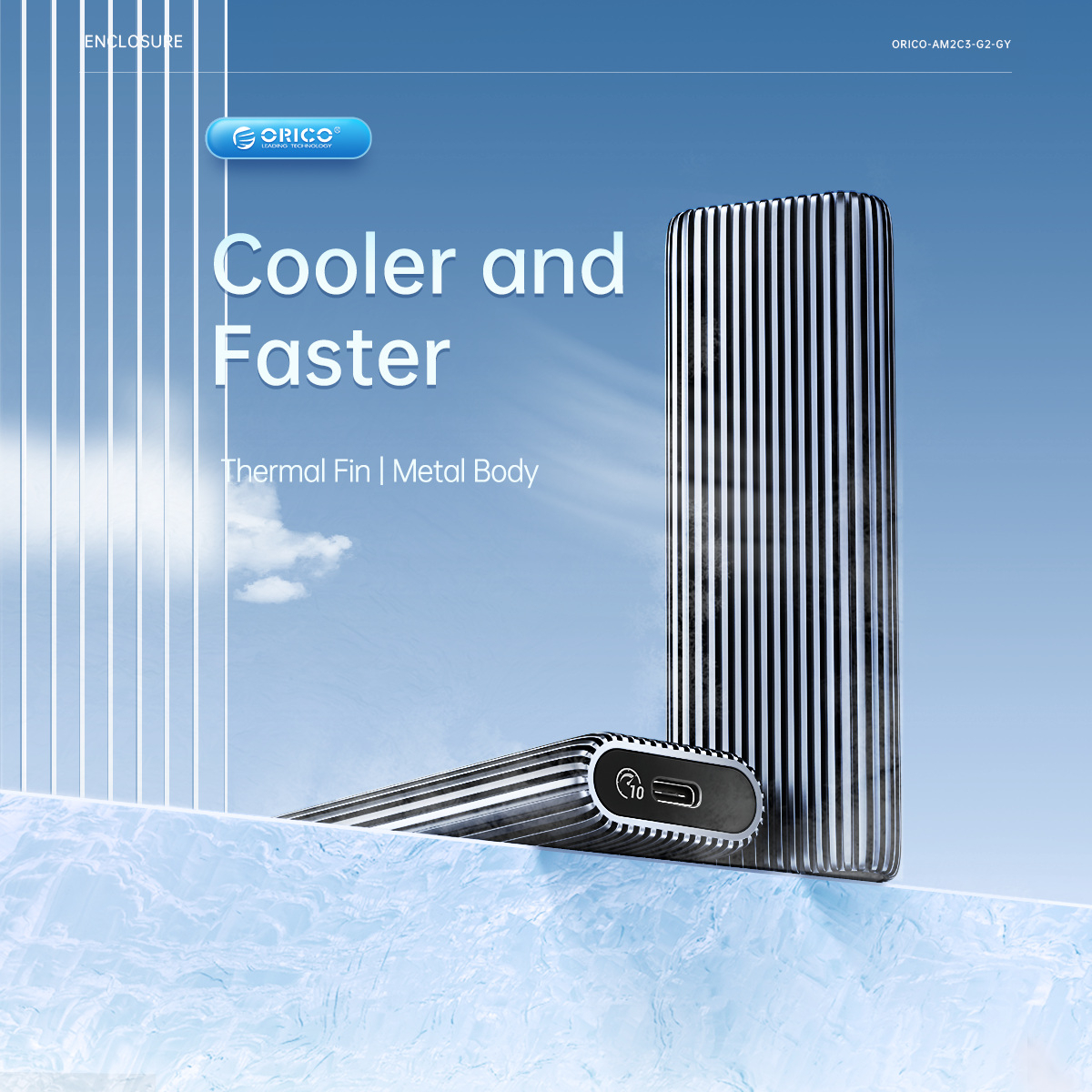 قاب اس اس دی اکسترنال NVMe M.2 اوریکو مدل AM2C3-G2