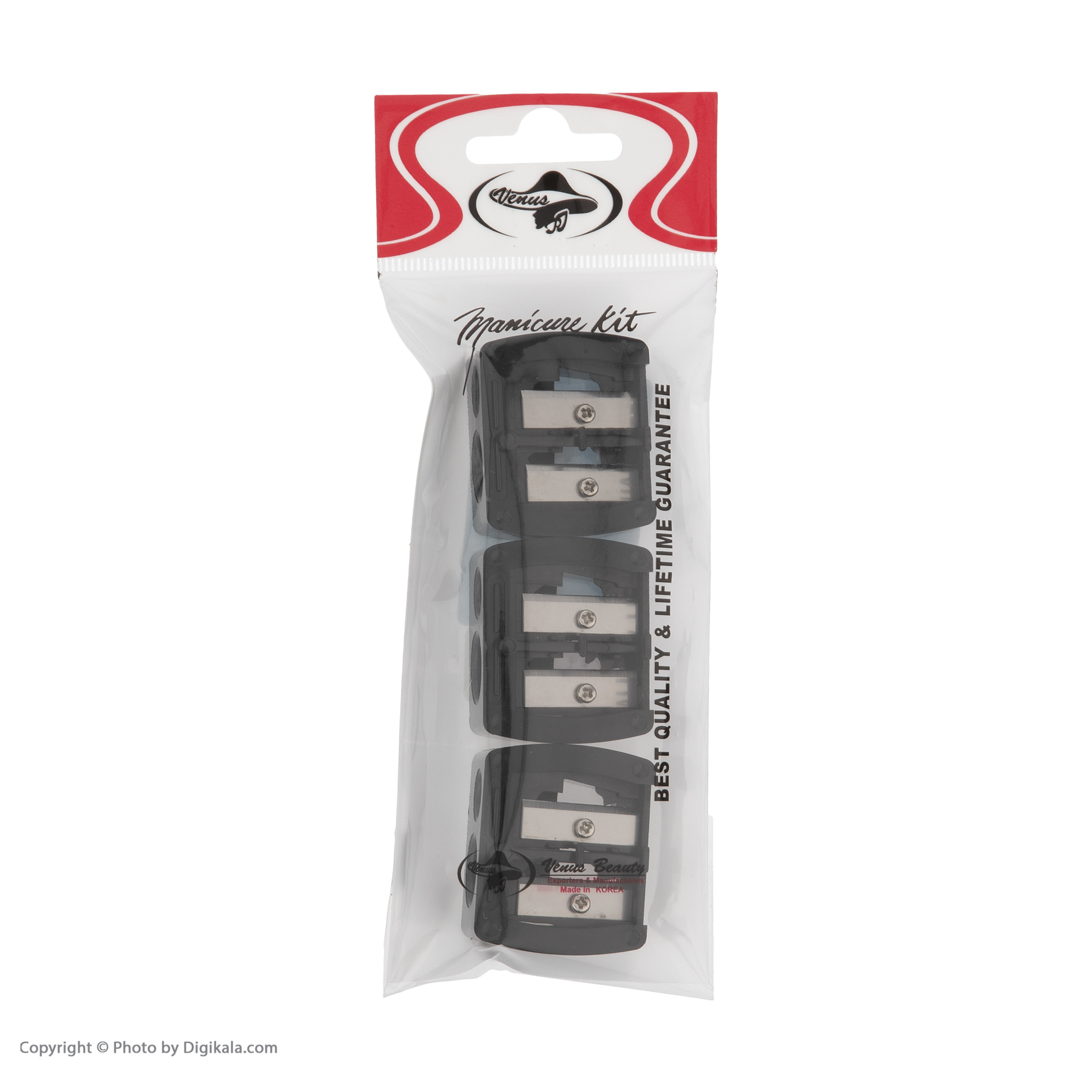 مداد تراش آرایشی ونوس کد 120 بسته 3 عددی