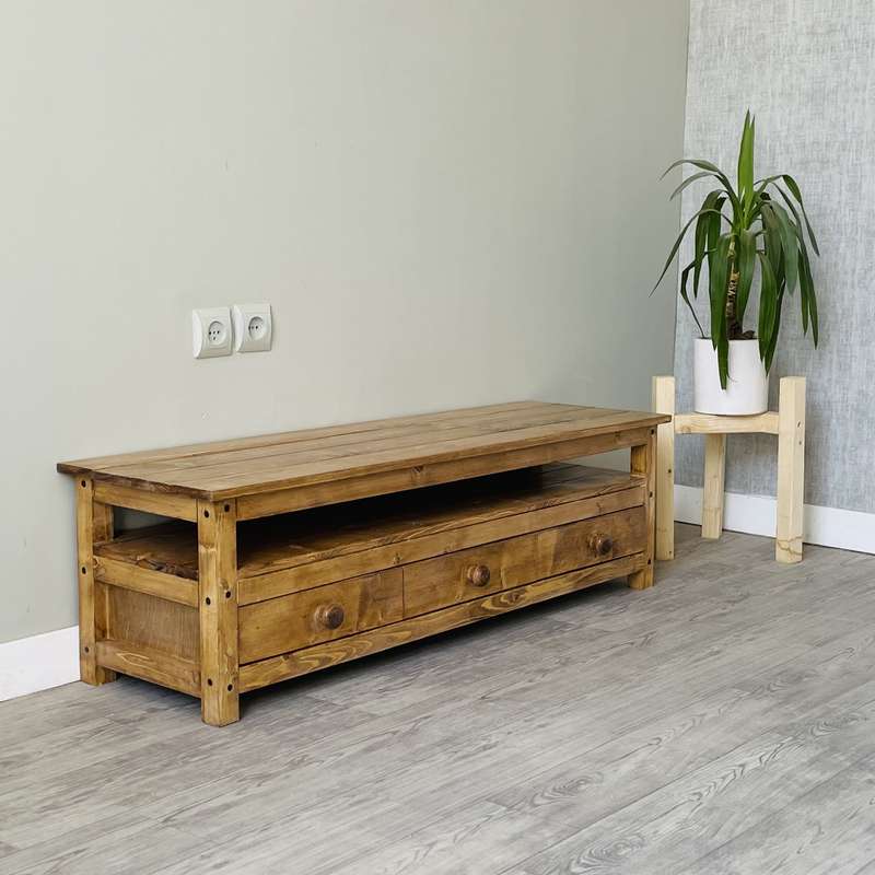 میز تلویزیون روستیک دکور مدل VC200