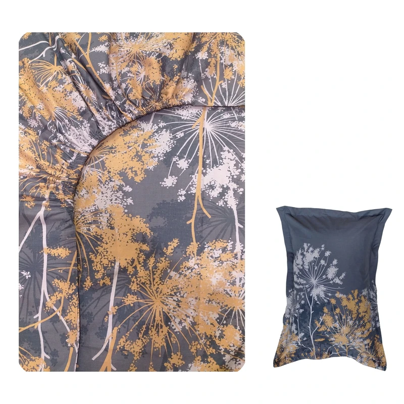 سرویس ملحفه 1 نفر 2 تکه رزین تاژ مدل هرمس کد M103-1