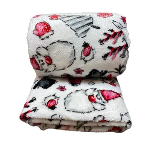 پتو مسافرتی 1 نفر مدل آدم برفی نقره کوب سایز 200x170 سانتی‌متر