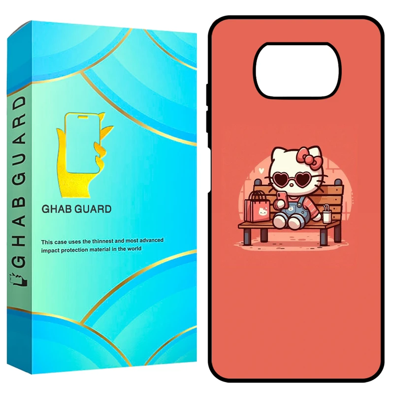 کاور قاب گارد طرح کیتی مدل GCHPX3 مناسب برای گوشی موبایل شیائومی Poco X3 / X3 NFC / X3 Pro