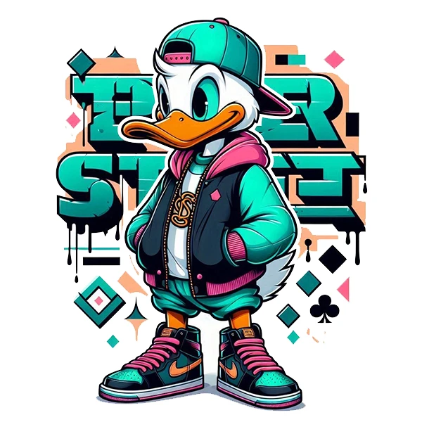  استیکر پارچه و لباس پاد آفرین طرح کارتونی کد 2004