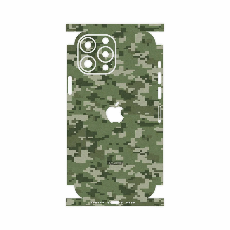 برچسب پوششی ماهوت مدل Army-Green-Pixel-FullSkin مناسب برای گوشی موبایل اپل iPhone 13 Pro Max