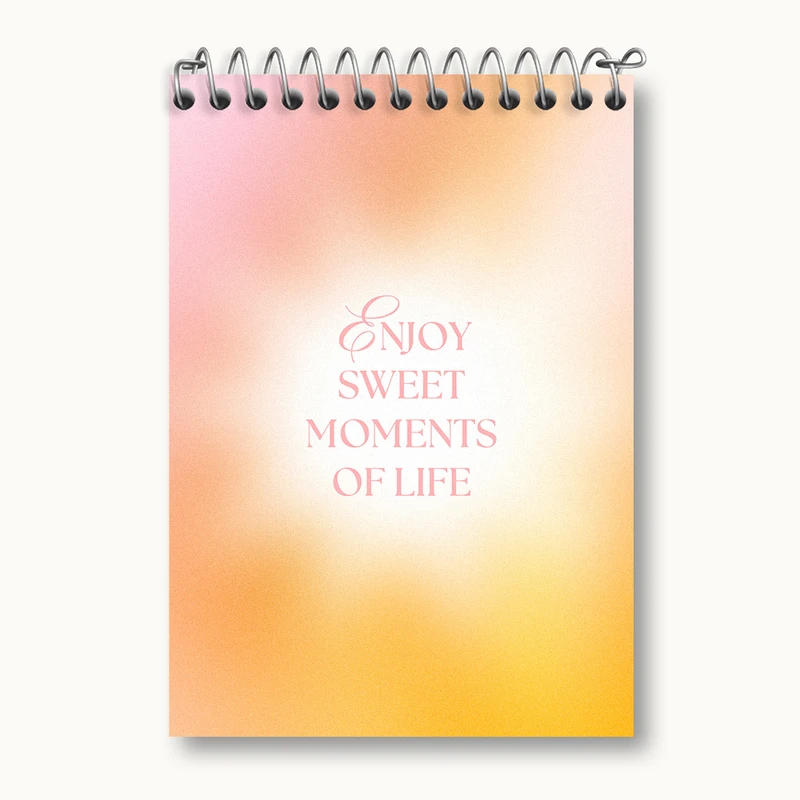 دفتر یادداشت 50 برگ خندالو طرح Enjoy Sweet Moments Of Life کد N2362