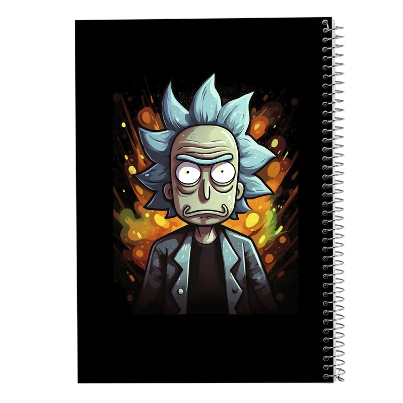 دفتر شطرنجی 50 برگ مدوپد مدل ریک اند مورتی rick&morty کد DF10864