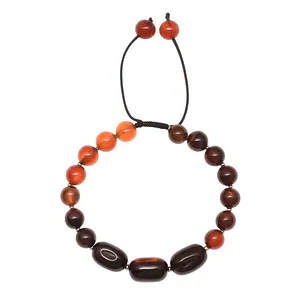 دستبند سنگی زنانه دلنار گالری مدل عقیق AAA