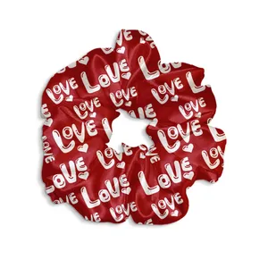 کش مو زنانه مدل اسکرانچی طرح لاو یو SCH0131