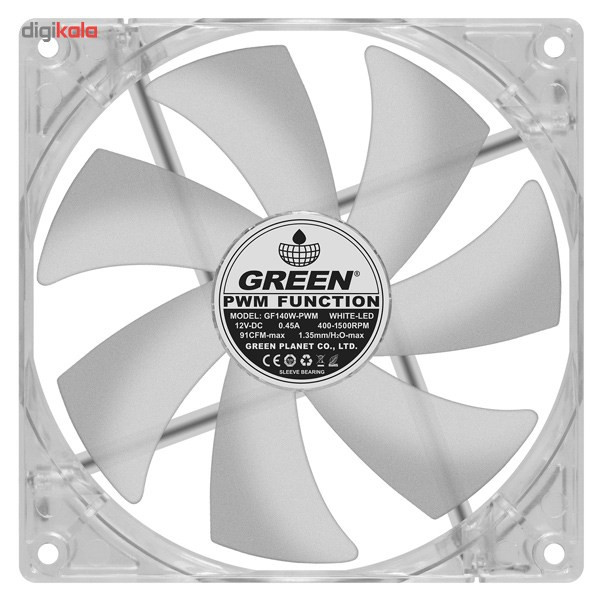 فن کیس گرین مدل GF140W-PWM