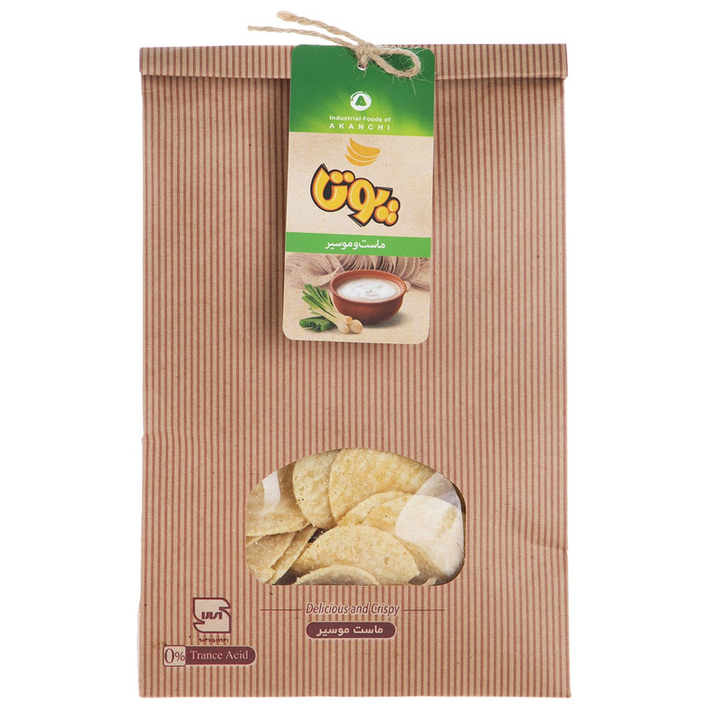 چیپس ماست و موسیر پوتا مقدار 110 گرم