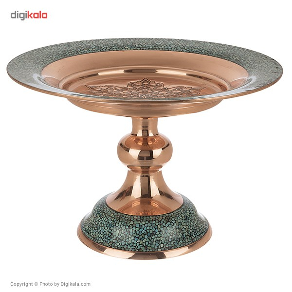 شیرینی خوری فیروزه کوب اثر آقاجانی ارتفاع 21 سانتی متر