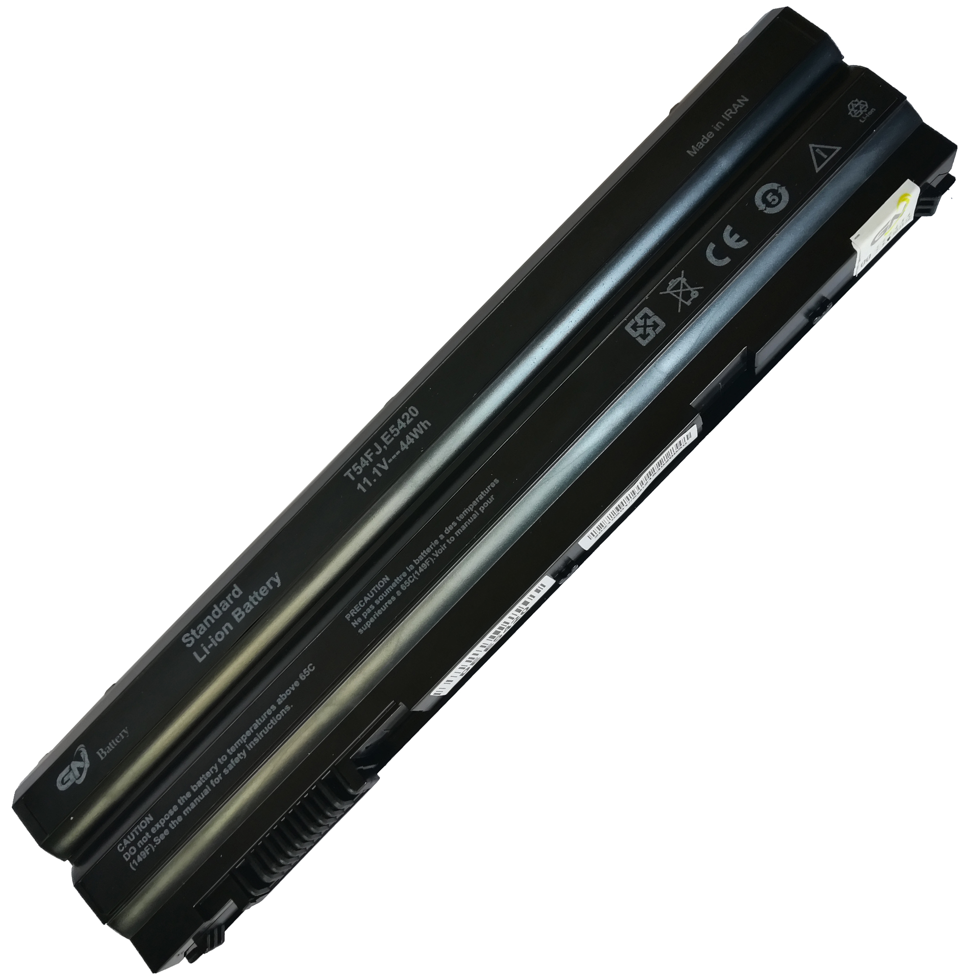 باتری لپ تاپ 6 سلولی جی ان مدل E5420 مناسب برای لپ تاپ دل Latitude E5420/E6420/E5520/E6430