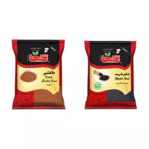 تخم شربتی و خاکشیر گلها- 50 گرم بسته 2 عددی