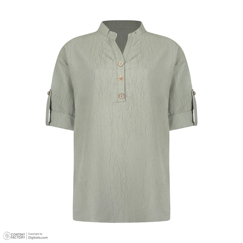 عکس شماره 5 : مانتو و شلوار زنانه مدل چوبی کد blsf107