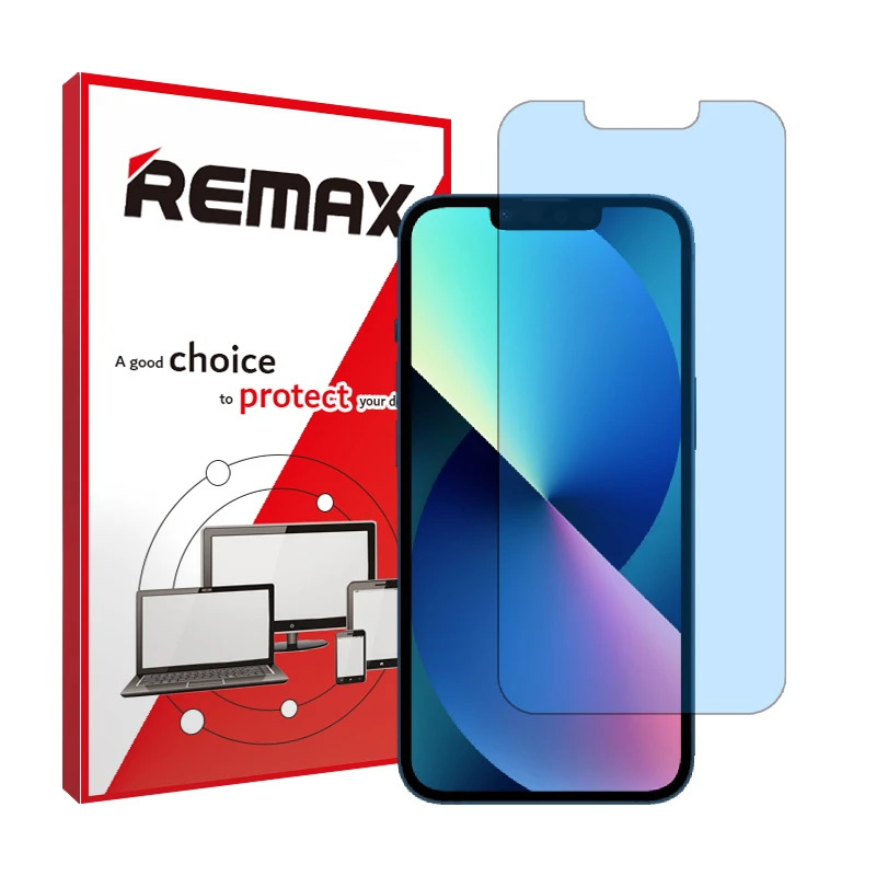 محافظ صفحه نمایش ضداشعه آبی ریمکس مدل HyBLU مناسب برای گوشی موبایل اپل iPhone 13 mini