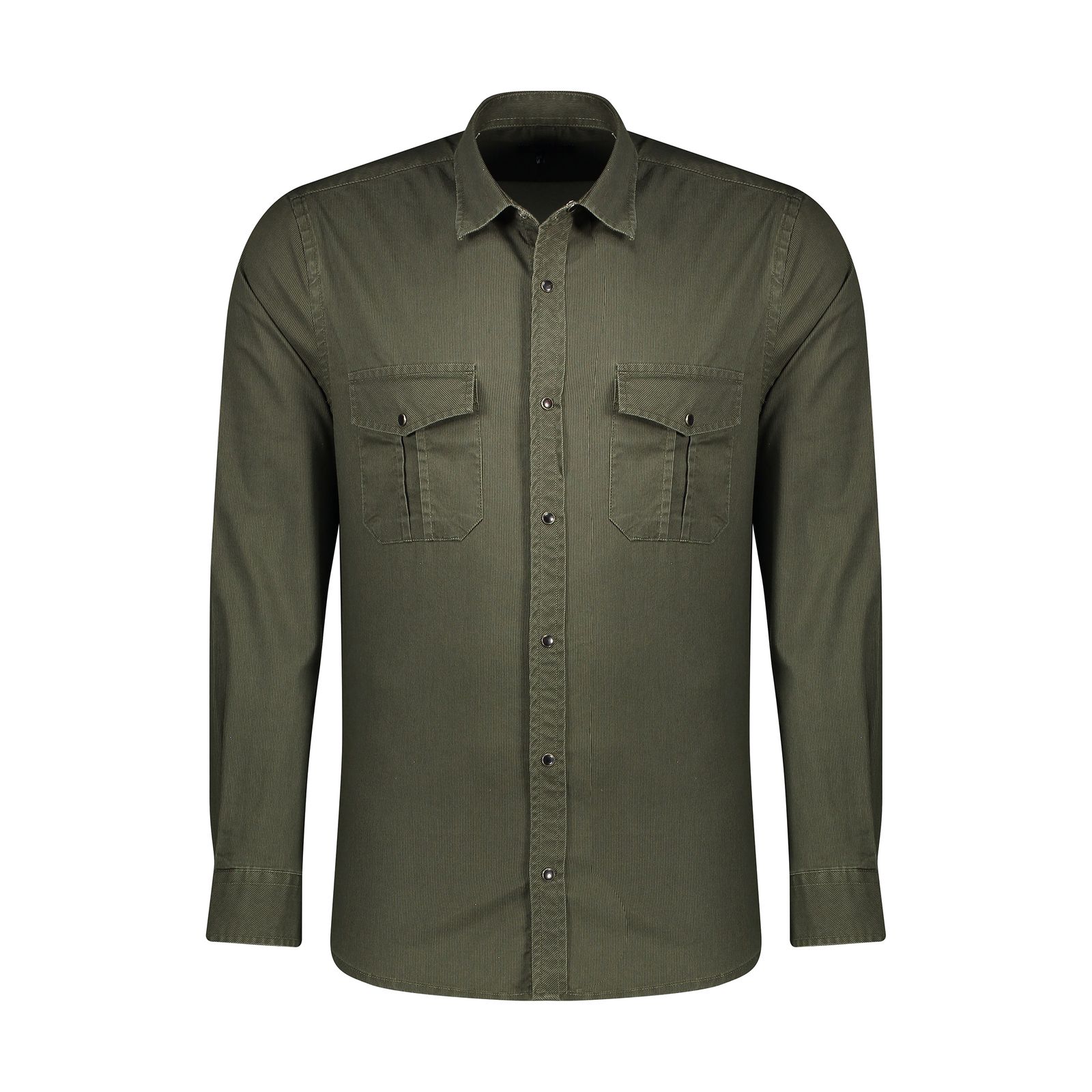 پیراهن آستین بلند مردانه پاتن جامه مدل 102721010222105 رنگ سبز  -  - 1