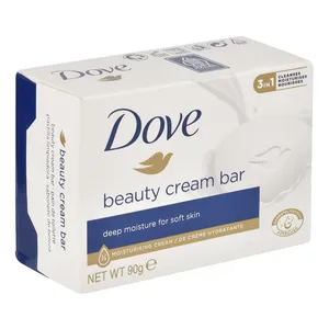 صابون شستشو صورت و بدن داو مدل Beauty مناسب برای انواع پوست وزن 90 گرم