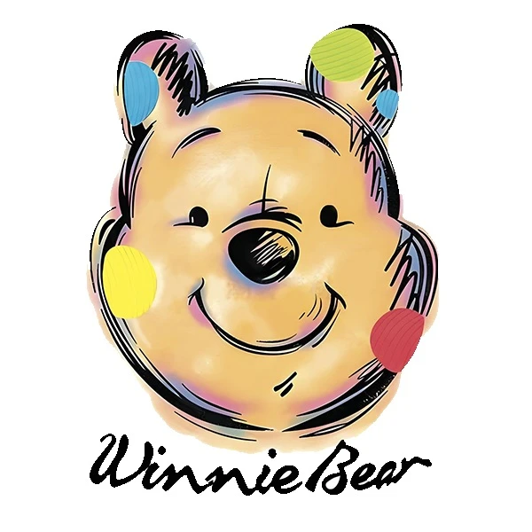 استیکر پارچه و لباس پاد آفرین طرح خرسی کد 1937