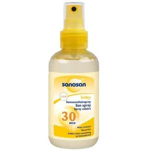 اسپری ضد آفتاب کودک سانوسان مدل Baby Sun Spray Spf30 حجم 150 میلی لیتر