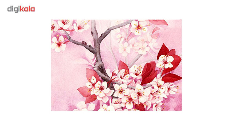 کارت پستال گالری نفیس طرح گل‌بهار کد NK03 - بسته 8 عددی