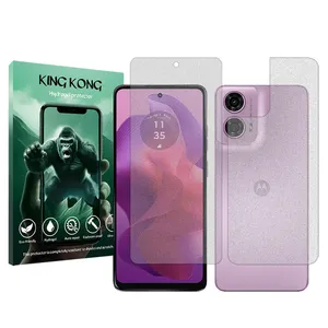 King Kong Tough model matte screen protector suitable for Motorola Moto G24 mobile phone along with the back protector