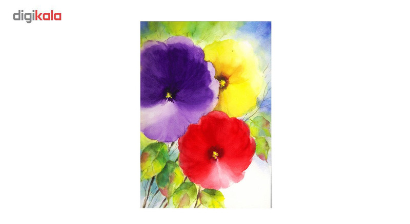 کارت پستال گالری نفیس طرح گل‌بهار کد NK03 - بسته 8 عددی