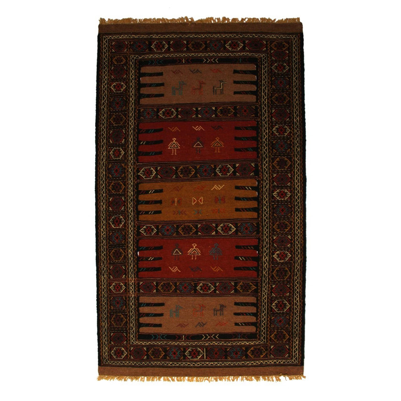 گلیم دستبافت سرزمین فرش کد TKG112
