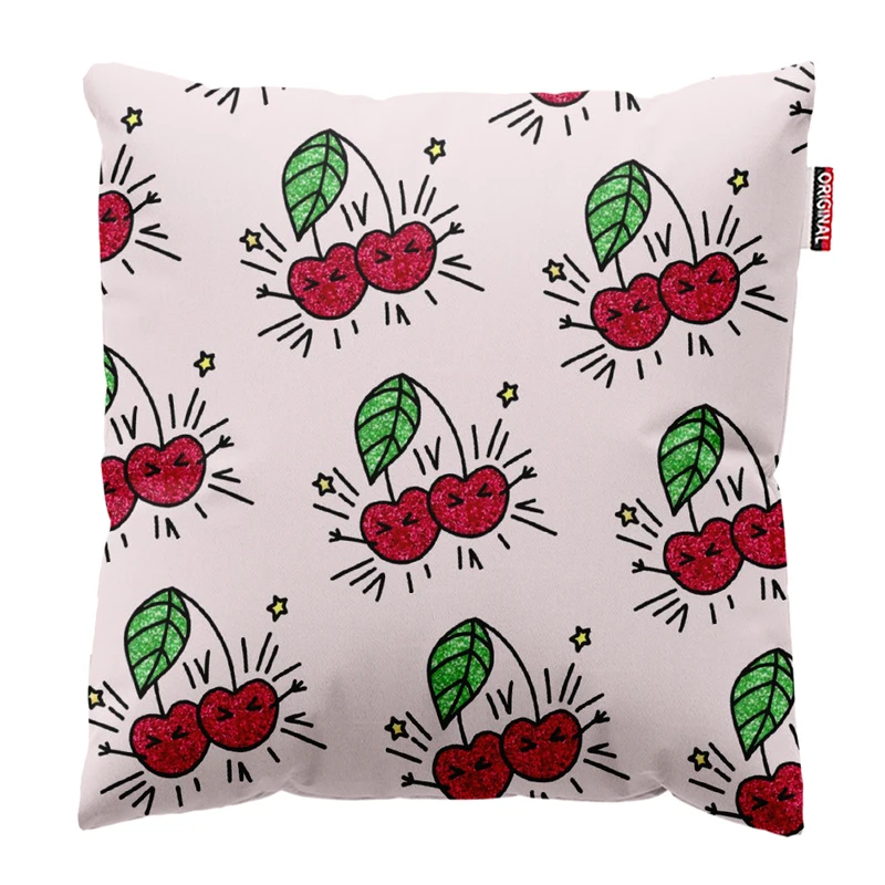 کوسن پاد آفرین طرح کارتونی بچگانه میوه کد 4730 سایز 40*40 سانتی متر
