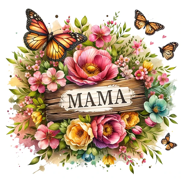 استیکر پارچه و لباس پاد آفرین طرح مادر کد 3089