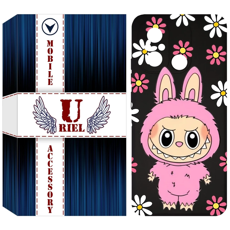 کاور یوریل مدل KSH کد 106 طرح عروسک لبوبو مناسب برای گوشی موبایل شیائومی Redmi 12C