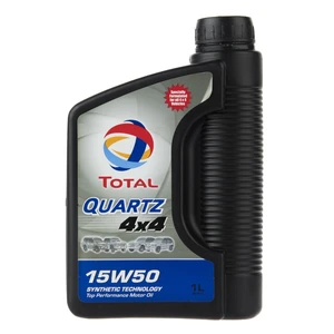 روغن موتور خودرو توتال مدل Quartz 4X4 یک لیتری 15W-50
