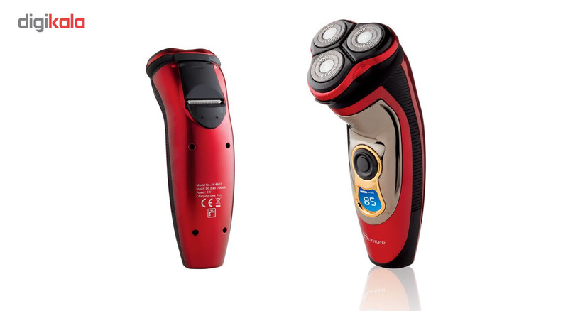 ماشین اصلاح صورت سورکر مدل SK-6607 به همراه اتو مو چرخشی سورکر مدل HC-1001