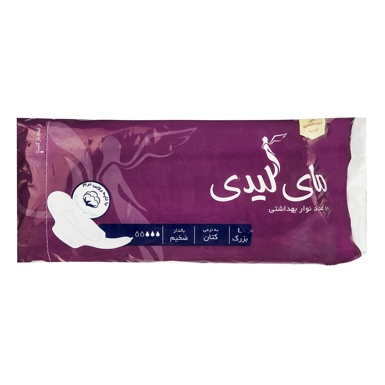 نوار بهداشتی مای لیدی مدل Cotton Feel Large بسته 10 عددی