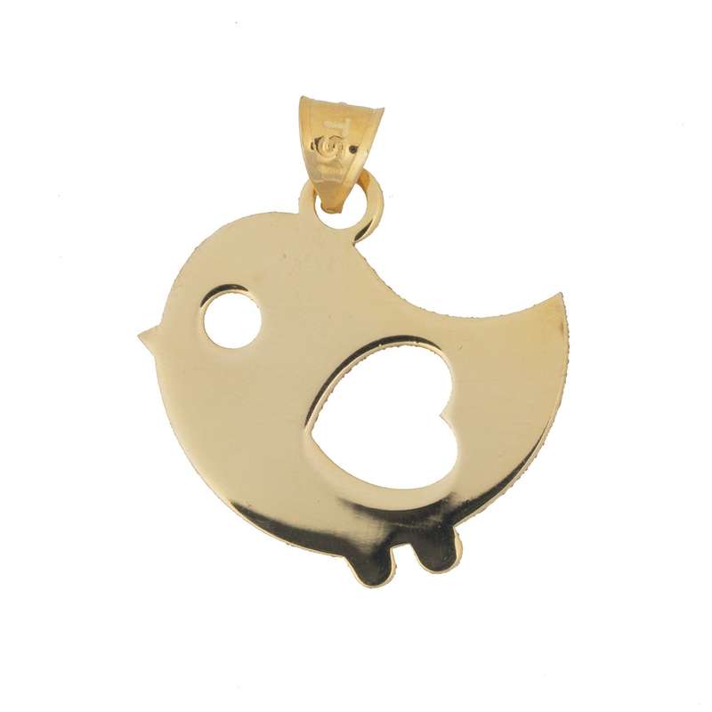 آویز گردنبند طلا 18 عیار رزا مدل N097 آویز گردنبند طلا 18 عیار رزا مدل N097